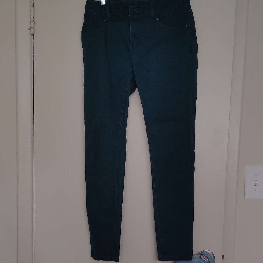 Bodycon Brand Teal Skinny Pants for Women